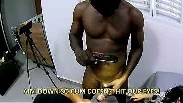 [SUBTITLES]First Interracial Bi Threesome – Wife Takes BBC While Cuck Joins In