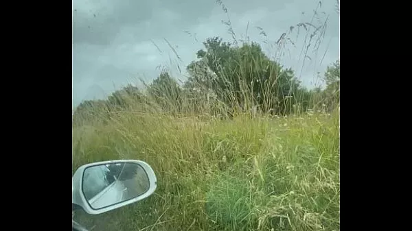 The stepmother is nervous because she wants to go shopping but he stops the car in a public parking lot and makes her give him a blowjob.