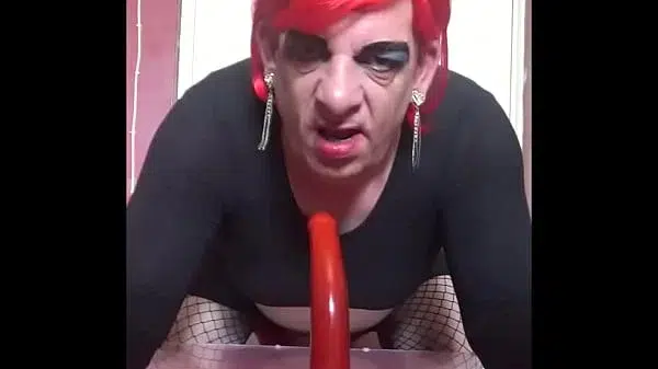 crossdressing sissy would love to do this to a real mans cock would you let him do this to you