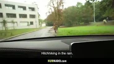 Rainy Day Adventure with a Playful Hitchhiker in Prague