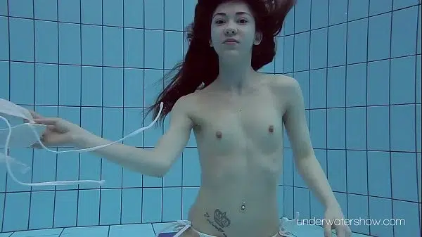 Roxalana swims like a fish with her tight pussy