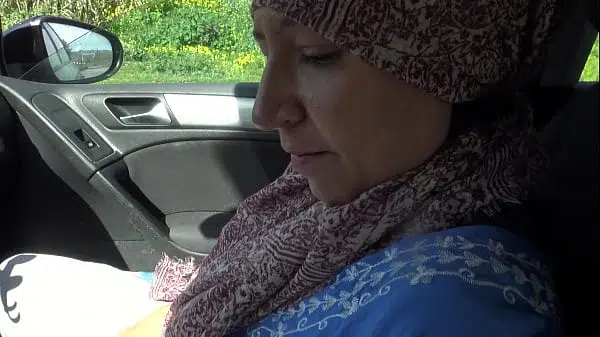 this naughty Muslim milf doesn’t mind having car sex with strangers for money