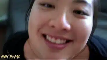 POV throatfucking 19 year old Chinese girlfriend facial cumshot