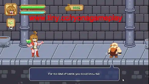 Pretty blonde having sex with man in erotic gameplay hentai ryona